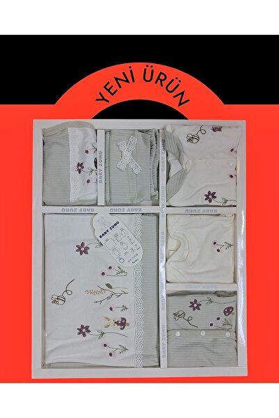 Avşar Baby Zuhu Sevimli Tavşan ve Arı Desenli Organik Pamuklu Mevsimlik Yenid...