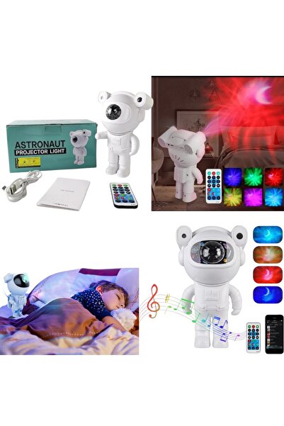 OEM Astronaut Projector with Bluetooth Music LED 20cm, Magnetic Head, Multicolored Lights and Remote Control