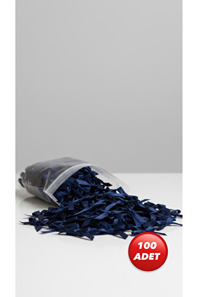 SERENA BD Lacivert 100’lü hazır kurdele fiyonk saten kırdele fiyonk yılbaşı süsü