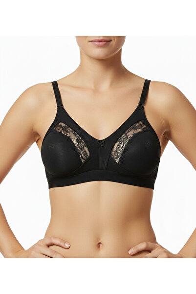 EBRULİ LİNGERİE Shaping / Sculpting Lez Lace Bra with Wide Elastic Band on th...