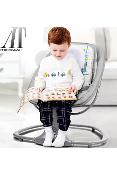 SokShop Baby Swing, 3-in-1 Electric Rocker with Mosquito Net, Detachable Pillow, Toys, USB, B