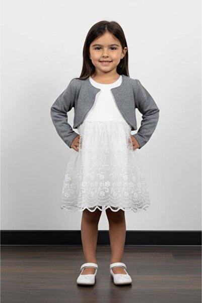 diamondstar Girls' Long Sleeve Holiday Princess Wedding Party Birthday Dress 2/5 Years Old