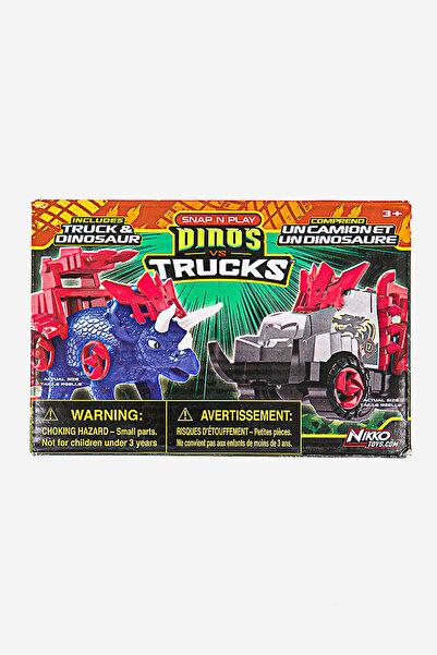 Nikko Road Ripper Snap N Play Dinos Vs. Trucks, Blue Combo