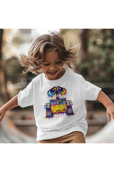 matelio Tricou copii Robot Neon Art