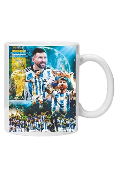 CRD PRINT Personalized mug inscribed with text 'Messi - Argentina', CRD PRINT, 330ml, white