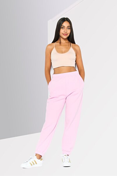 Lacoste Women Regular Fit Brand Logo Sweatpants, Light Pink