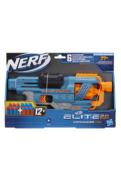 zola Toy gun, Zola®, NERF Elite 2.0 Commander RD 6, with 12 darts, blue/orange