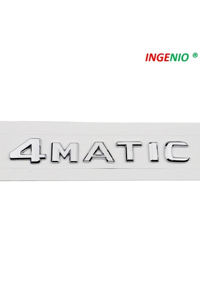 INGENIO 4Matic ABS Emblem Silver Gloss Compatible with Mercedes (INGENIO)