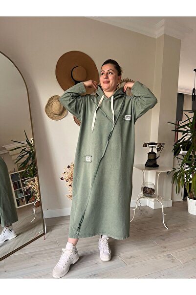 MJORA 100% Cotton 2-Thread Oversized Miki Printed Dress