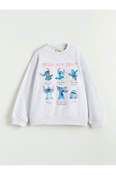 LC Waikiki Vizyon New Season Stitch Printed Girls' Thick Sweatshirt