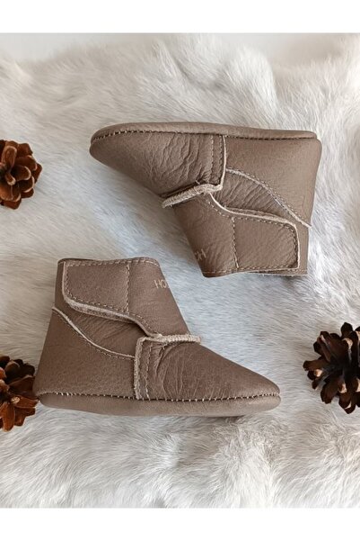 Hodore Lucca Mink Fur Lined Genuine Leather Baby Boots