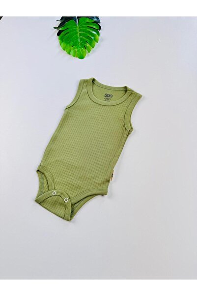EFU BABY 100% Cotton Corded Fabric Straps Baby Undershirt Bodysuit