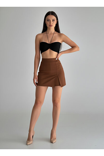 SLAW REZZ Slit Women's Shorts Skirt with Front