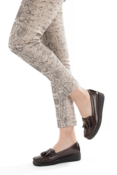 ARTI ARTI AYAKKABI Artı-Artı001-7475-501-Psk Genuine Leather Casual Orthopedic Women's Laceless Brown Roc Shoes