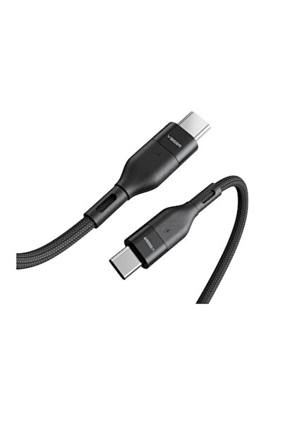 Veger CC01 Cablu de încărcare și date USB-C la USB-C 120 cm 60W Negru