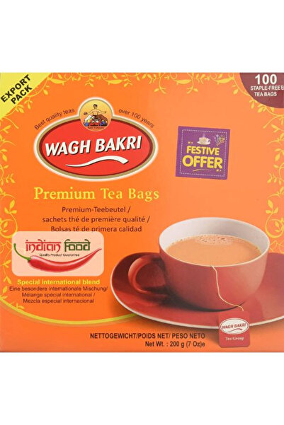Wagh Bakri Ceai Premium 100 pliculețe (Ceai negru de calitate premium) 100 pl...