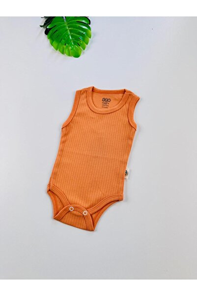 EFU BABY 100% Cotton Corded Fabric Straps Baby Undershirt Bodysuit