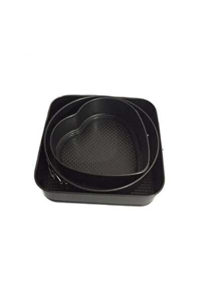 FORHOUSE Set of 3 cake tins, cake, removable base 20, 22, 24