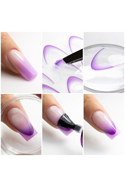 GIRLS CORNER Sticker Ombre French Smile Purple