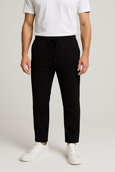 CLASSİCS MEN Men's Straight Leg Relaxed Fit Premium Combed Cotton Fabric Sweatpants