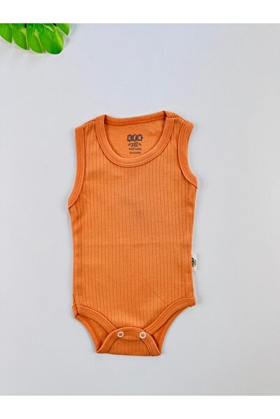 EFU BABY 100% Cotton Corded Fabric Straps Baby Undershirt Bodysuit