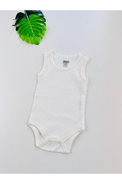 EFU BABY 100% Cotton Corded Fabric Straps Baby Undershirt Bodysuit