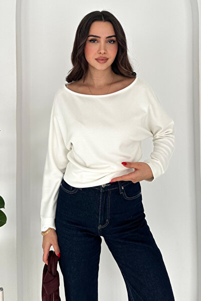 Noa Noa Women's Off-Shoulder Long Sleeve Blouse – Wine Mood