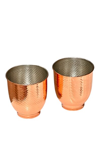 gulflower nude 100% Pure Copper Cup 2Pcs Mug Hammer Model