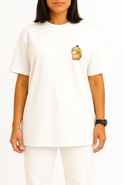Bahriyeli Collection Oversized Pysduck Pocket Printed Unisex T-Shirt