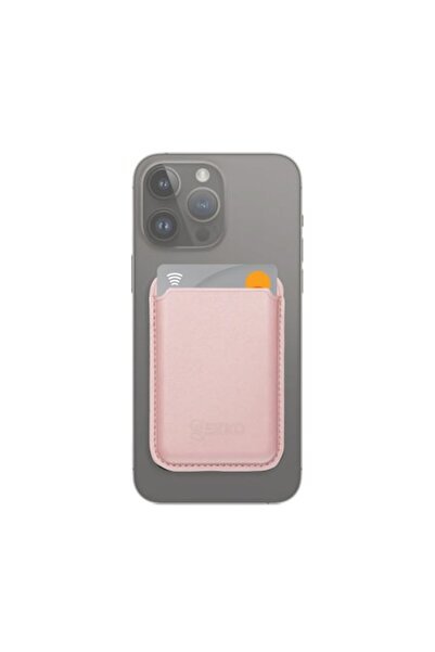 Gekko Mobile Μαγνητικό πορτοφόλι Gekko WalletMag για κάρτες MagSafe - Ροζ της...