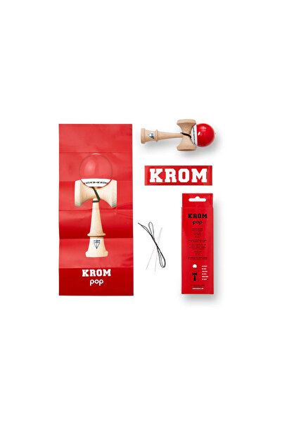 KROM KENDAMA POP LOL RED ORIGINAL - Sticky Clear