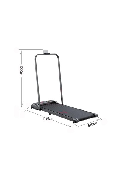 BUNCA 1 HP Foldable Treadmill, Speed 1-10 km/h, Running Area 43 x 105 cm, Maximum Weight Capacity 90 kg, Model 1003S