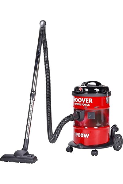 Hoover Power Force Drum Vacuum Cleaner 18 Litre Capacity, 1900 W Red HT87-T1-ME
