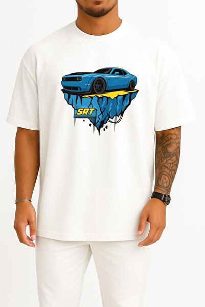 Bahriyeli Collection تي شيرت قصة فضفاضة دودج إس آر تي جست مطبوع للجنسين
