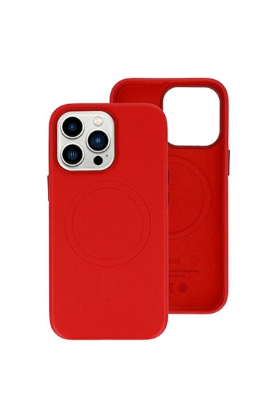 Gekko Mobile Husă din piele Gekko MagSafe pentru iPhone 13 Pro - Roșu