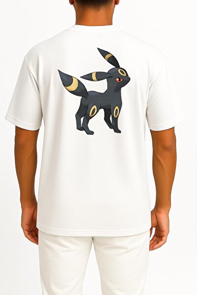 Bahriyeli Collection Oversized Umbreon Pocket and Backpack Design Unisex T-Shirt