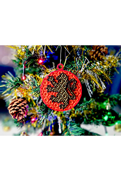genomera Ornament de Crăciun cu model mozaic Harry Potter Ravenclaw, Slytheri...