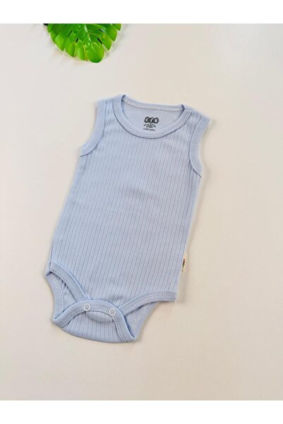 EFU BABY 100% Cotton Corded Fabric Straps Baby Undershirt Bodysuit