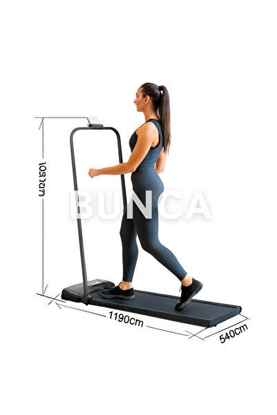 BUNCA 1 HP Foldable Treadmill, Speed 1-10 km/h, Running Area 43 x 105 cm, Maximum Weight Capacity 90 kg, Model 1003S