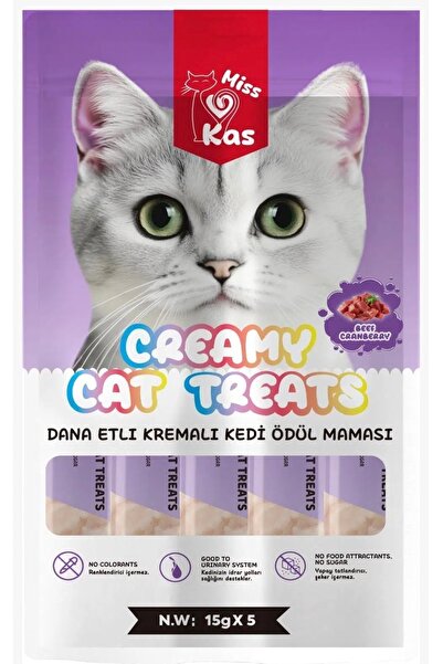 Dana Etli Kremalı Kedi Ödül Maması 15g x 5 li