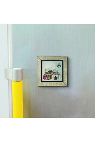 Souvenest Istanbul Symbolic Places Printed MDF Magnetkrt-028 Refrigerator Ornament
