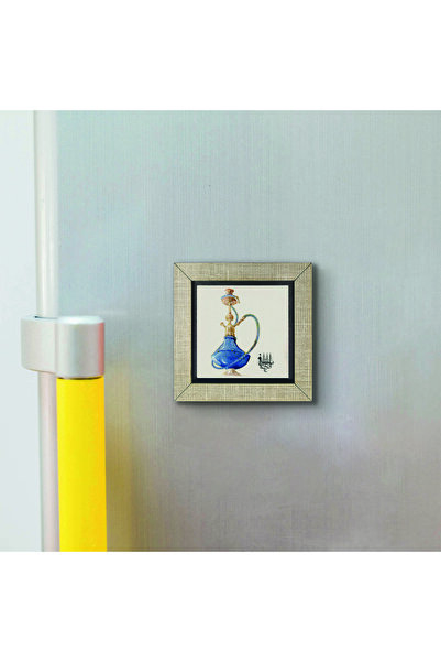 Souvenest Istanbul Nargile Printed Mdf Magnetkrt-058 Refrigerator Ornament