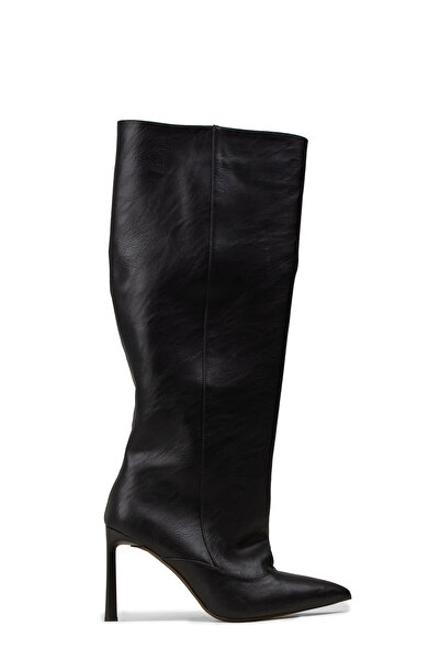 Deery Women's Black Thin Heeled Boots