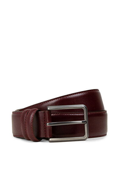 Deery Genuine Leather Claret Red Men's Belt