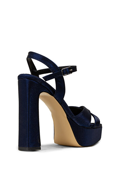 Deery Women's Navy Blue Evening Dress Platform Heel Shoes