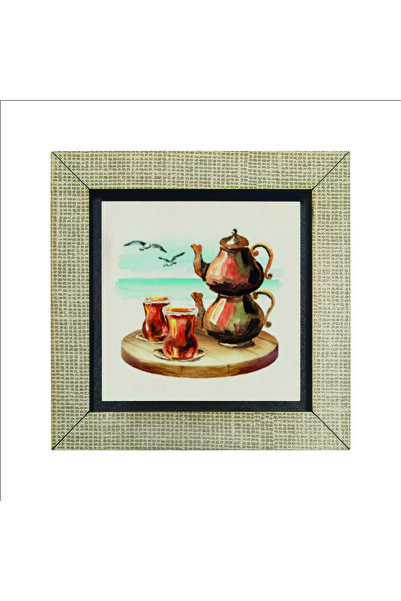 Souvenest Istanbul Tea Printed MDF Magnetkrt-059 Refrigerator Ornament