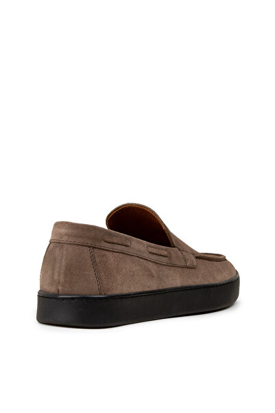 Deery Men's Genuine Suede Mink Color Loafer Shoes