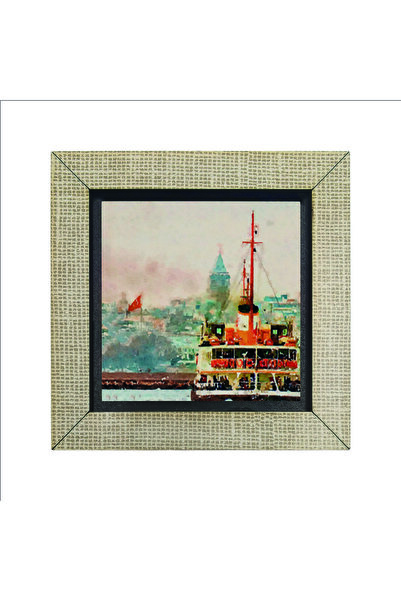 Souvenest Istanbul Steamship Printed Mdf Magnetkrt-033 Refrigerator Ornament