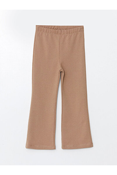 LC Waikiki Κοριτσίστικα κολάν LCW ECO καφέ με ελαστική μέση και φουσκωτό πόδι