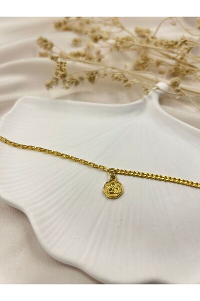 Lunarie Gold Color Angel Figured Women's Bracelet – Elegant Stylish Daily Min...